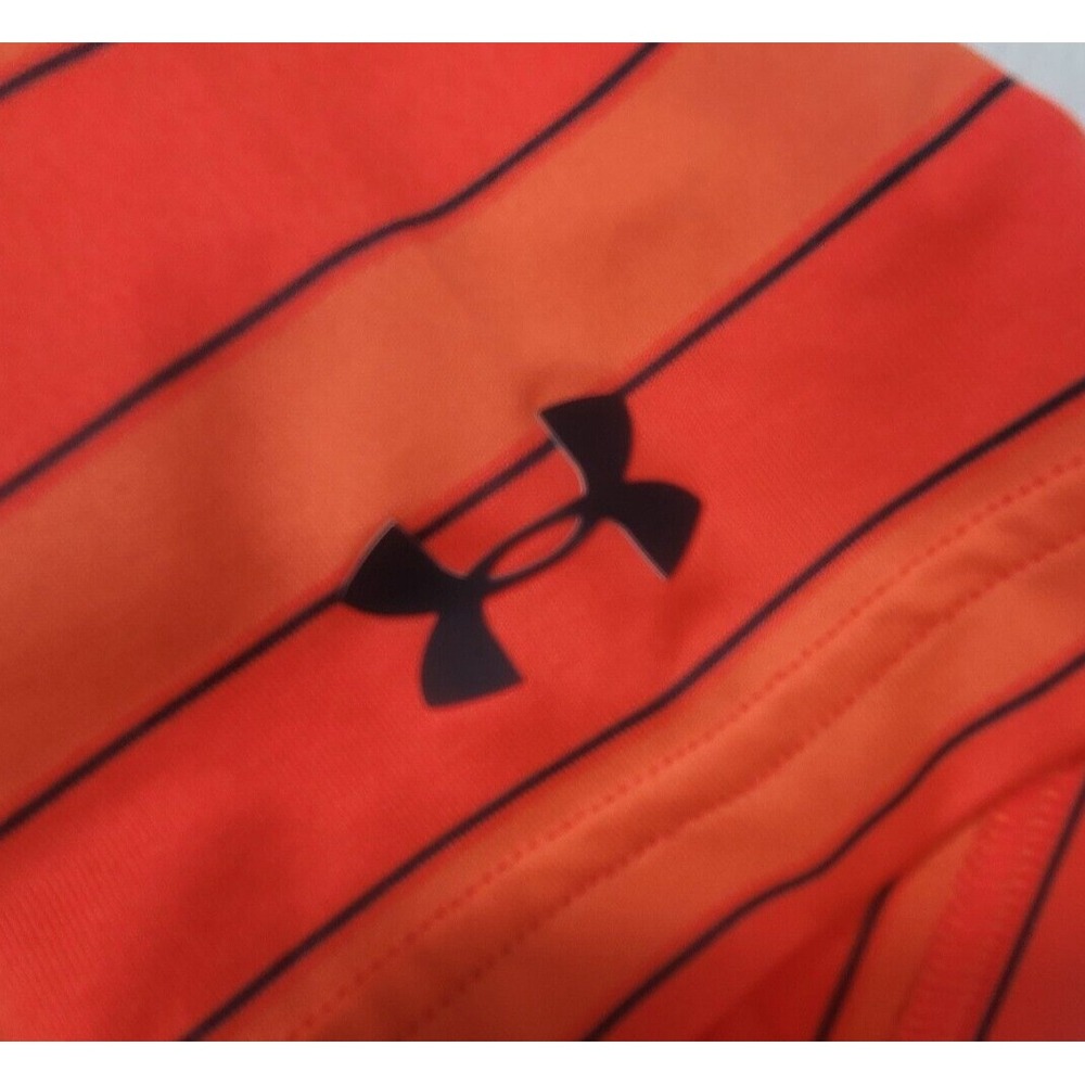 Under Armour Men's Polo Shirt Large Orange HeatGear US Open Golf‎ Loose Fit - Picture 5 of 10